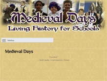 Tablet Screenshot of medievaldays.com